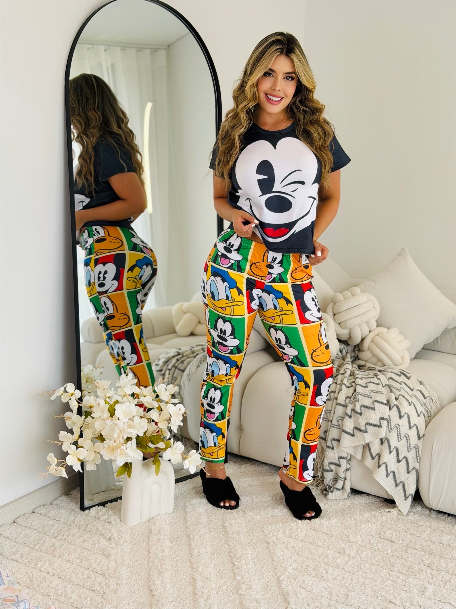 Camiseta Pantalon Cara Mickey